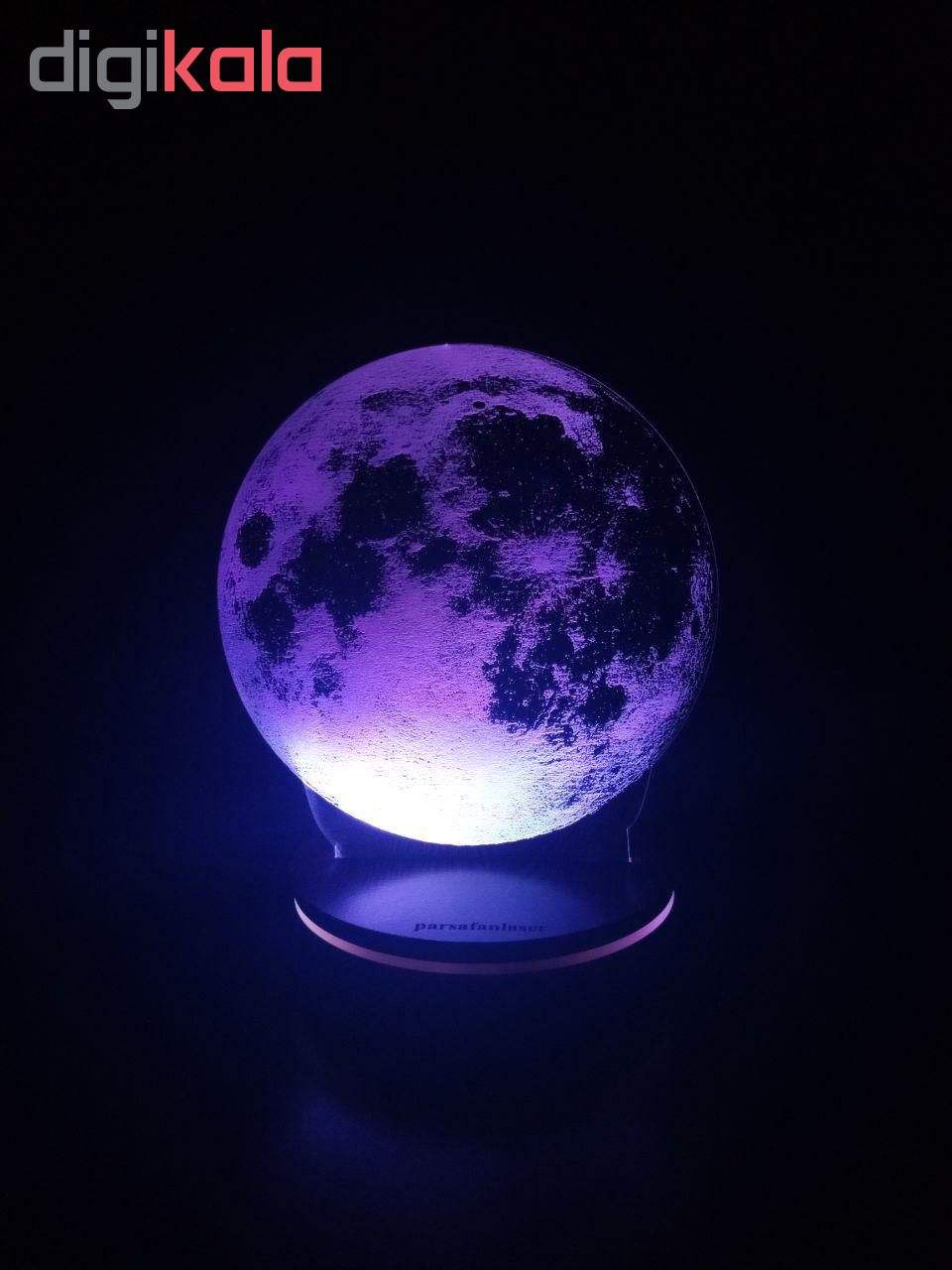 چراغ خواب پارسافن لیزر طرح کره ماه 16 رنگ